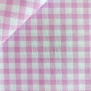 Rustichella Checkered Fabric 1x1 cm - Width 180 cm -  Lilac Color 338